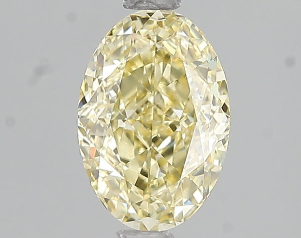 1.59ct Fancy Intense Yellow Oval Lab Diamond, VVS2, IGI Certified