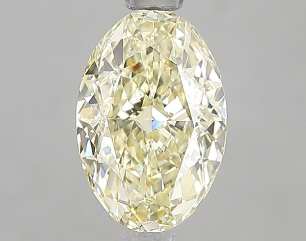 1.56ct Fancy Yellow Oval Lab Diamond, VS1, IGI Certified