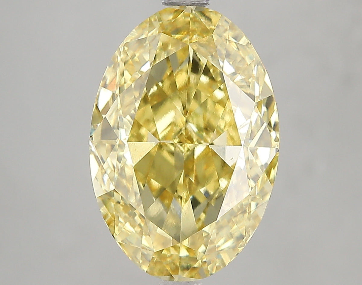 5.01ct Lab Diamond KT124-2 — FANCY INTENSE YELLOW/VS2 | IGI Certified