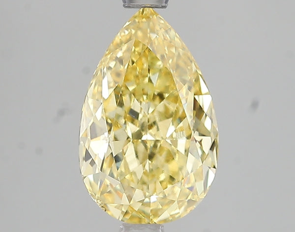 2.51ct Fancy Vivid Yellow Pear Lab Diamond, VS2, IGI Certified