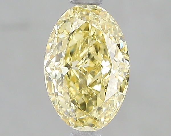 1.5ct Fancy Intense Yellow Oval Lab Diamond, VS2, IGI Certified