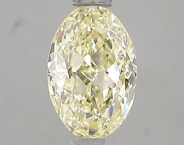 1.03ct Fancy Light Yellow Oval Lab Diamond, VVS2, IGI Certified