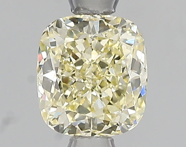 1.04ct Fancy Light Yellow Cushion Lab Diamond, VS2, IGI Certified