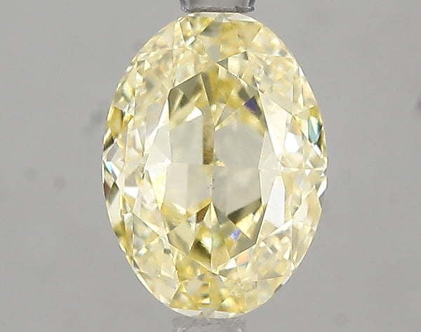 2.06ct Fancy Yellow Oval Lab Diamond, VS1, IGI Certified