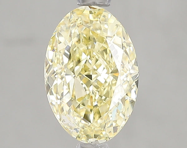 2ct Fancy Intense Yellow Oval Lab Diamond, SI1, IGI Certified
