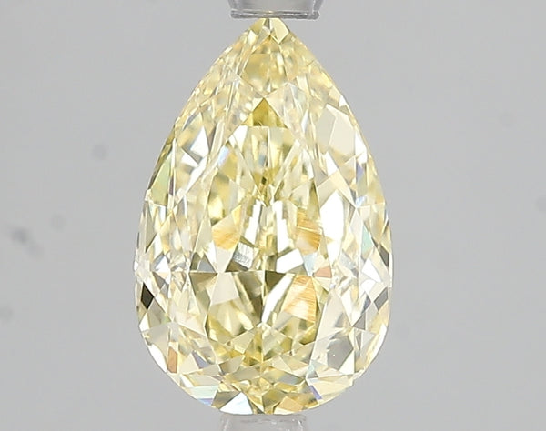 2.03ct Fancy Intense Yellow Pear Lab Diamond, VVS2, IGI Certified