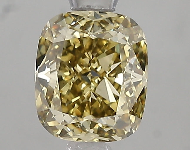 1.07ct Fancy Greyish Yellow Crisscut Lab Diamond, VS2, IGI Certified