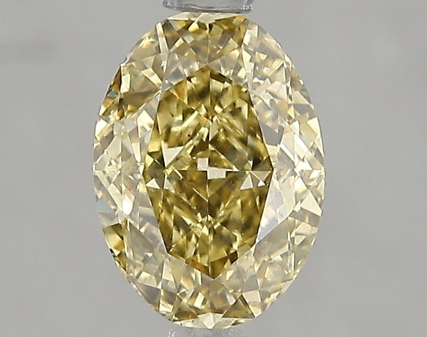 1.51ct Fancy Intense Yellow Oval Lab Diamond, VS2, IGI Certified