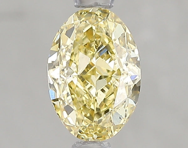 1.08ct Fancy Intense Yellow Oval Lab Diamond, SI1, IGI Certified
