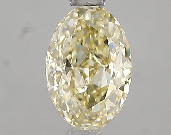 1.05ct Oval Lab Diamond, LIGHT YELLOW Color, VS1, IGI Certified