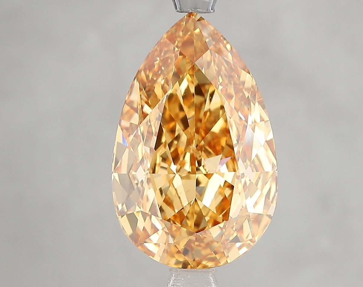 5.08ct Lab Diamond KT34-114 — FANCY VIVID YELLOW/VVS2 | IGI Certified