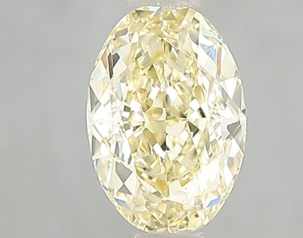 1.1ct Fancy Intense Yellow Oval Lab Diamond, VS1, IGI Certified