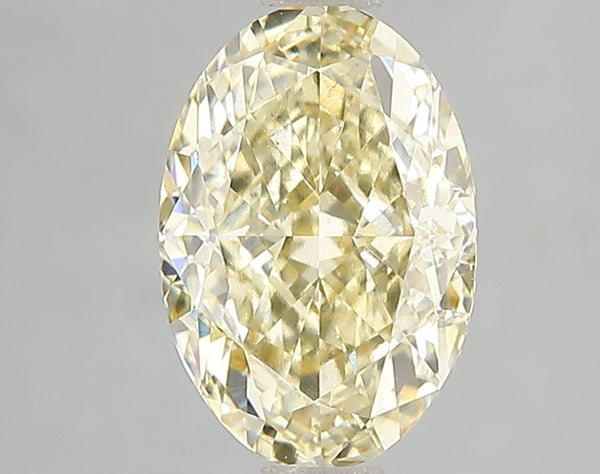 2.54ct Fancy Intense Yellow Oval Lab Diamond, VS2, IGI Certified