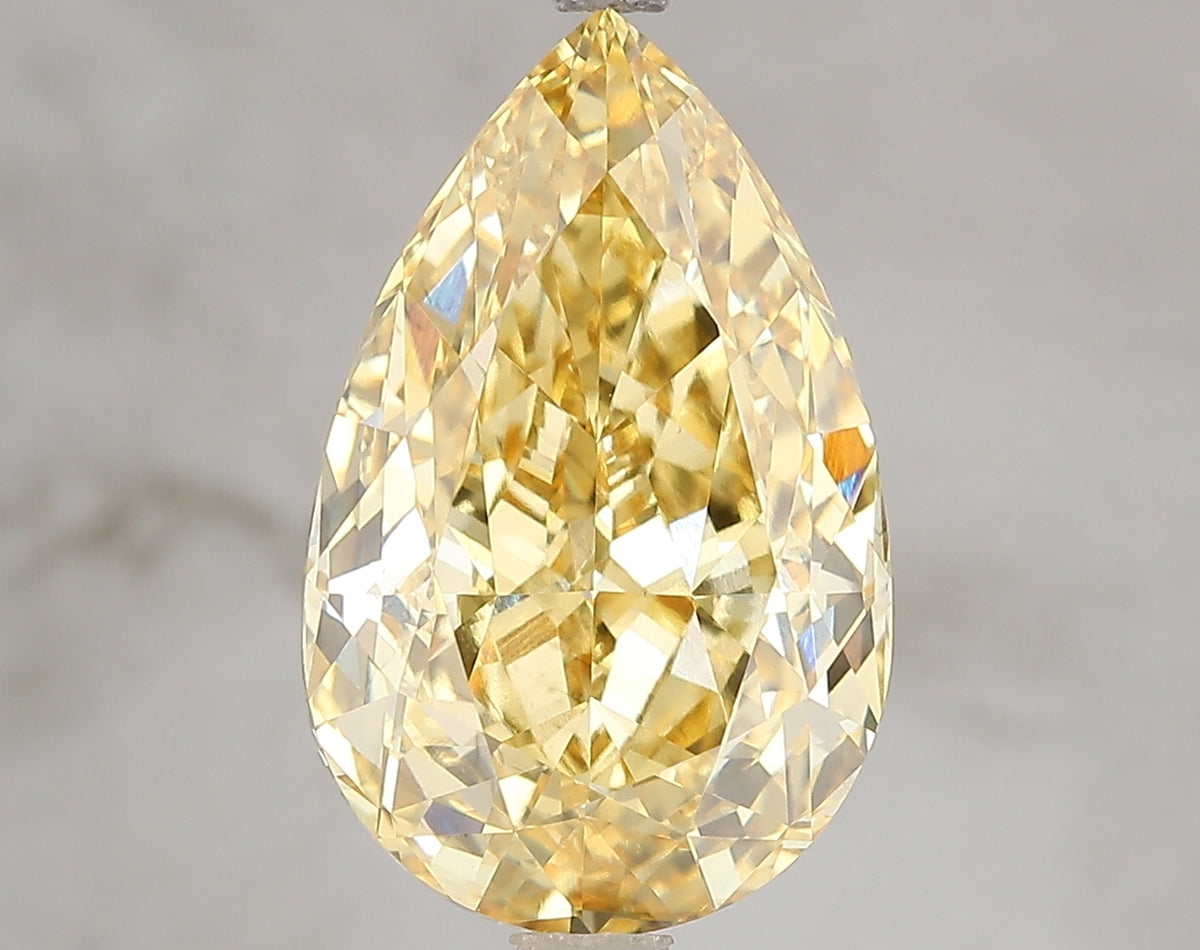 6.55ct Lab Diamond KT35-114 — FANCY VIVID YELLOW/VS2 | IGI Certified
