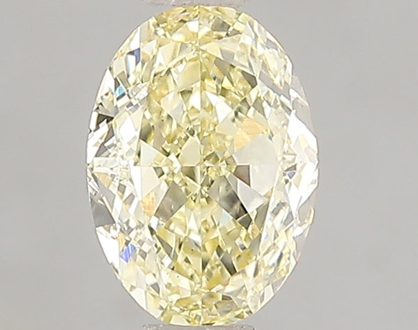 1.1ct Fancy Intense Yellow Oval Lab Diamond, VS1, IGI Certified
