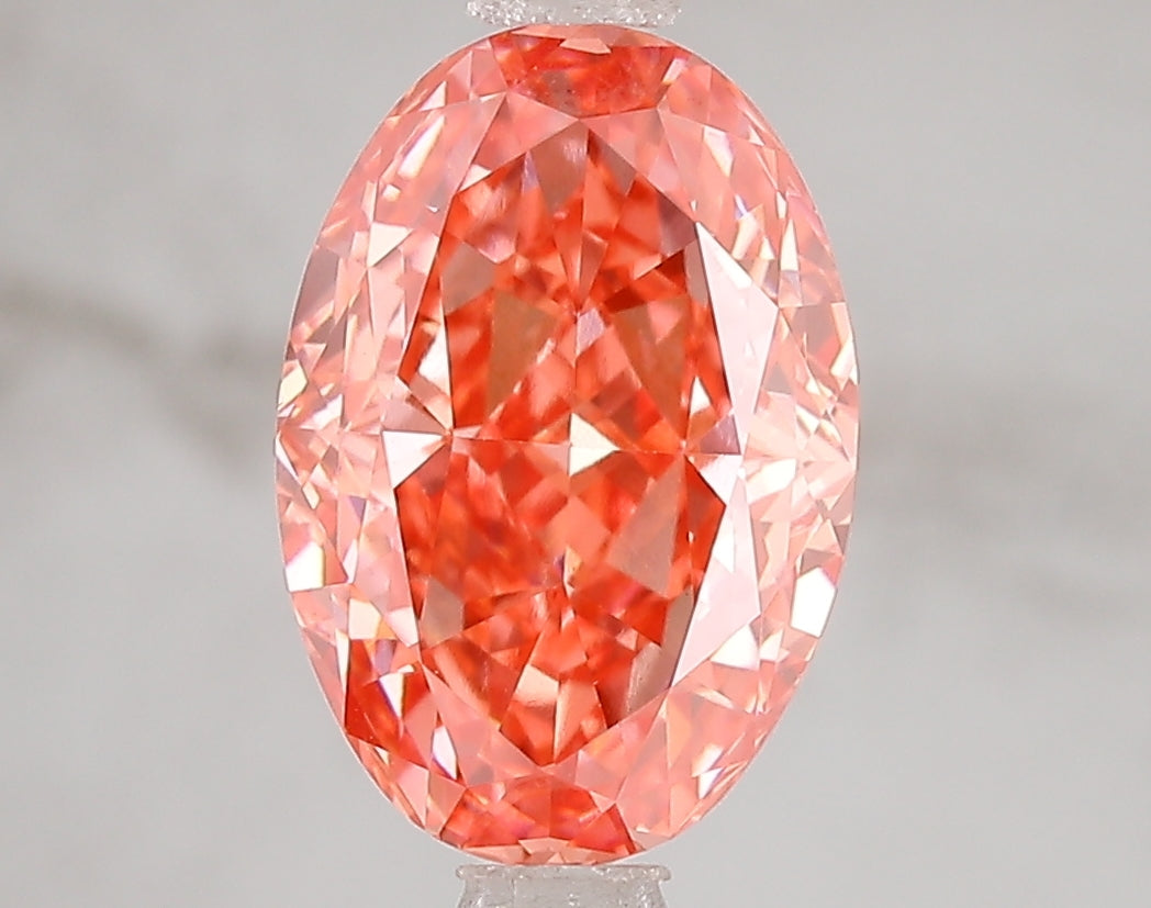 3.1ct Lab Diamond KT35-185 — FANCY VIVID PINK/VVS2 | IGI Certified