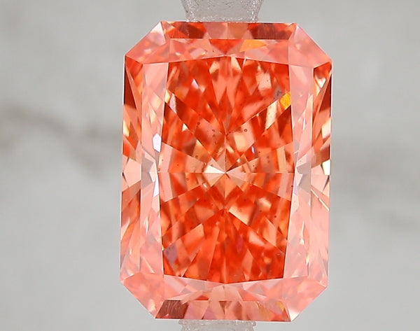 3.08ct Fancy Vivid Pink Radiant Lab Diamond, SI1, IGI Certified