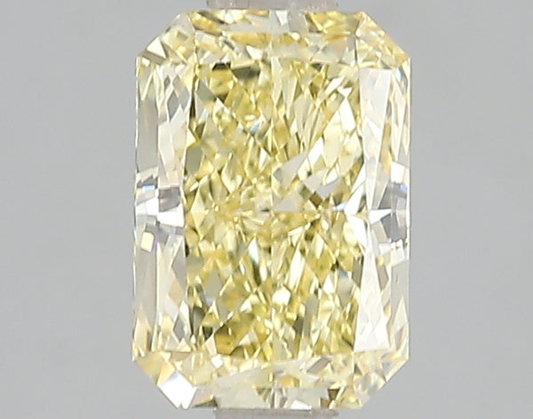 1.57ct Fancy Vivid Yellow Radiant Lab Diamond, VS1, IGI Certified