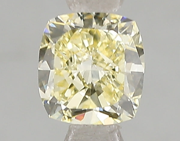 1ct Fancy Yellow Cushion Lab Diamond, VS2, IGI Certified