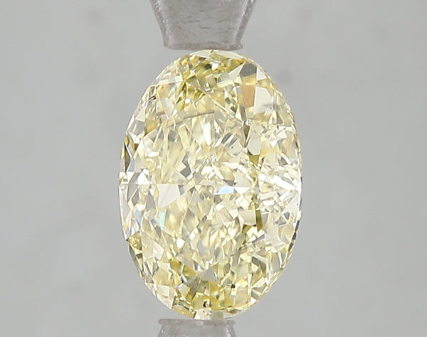 2ct Fancy Vivid Yellow Oval Lab Diamond, SI1, IGI Certified