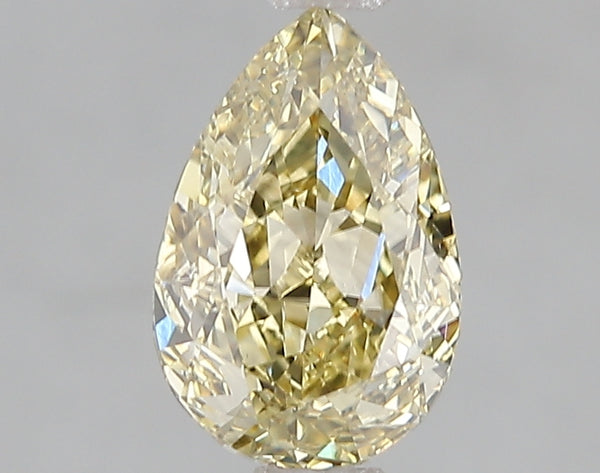 1.5ct Fancy Intense Greyish Yellow Pear Lab Diamond, VS2, IGI Certified