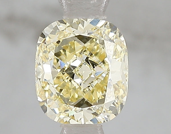 1ct Fancy Intense Yellow Cushion Lab Diamond, VS1, IGI Certified