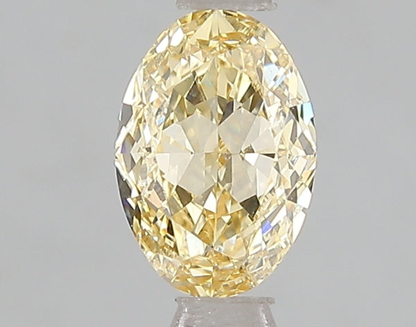 1.09ct Fancy Intense Yellow Oval Lab Diamond, VS1, IGI Certified