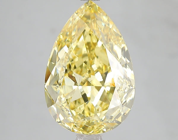 1.59ct Fancy Vivid Yellow Oval Lab Diamond, VS1, IGI Certified