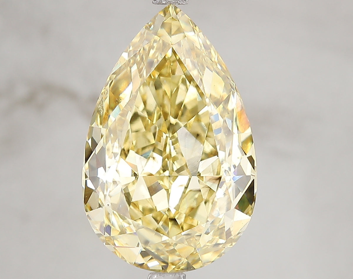 7.05ct Lab Diamond KT37-14 — FANCY VIVID YELLOW/SI1 | IGI Certified