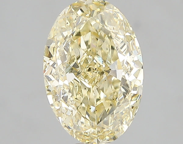 2.5ct Fancy Intense Yellow Oval Lab Diamond, SI1, IGI Certified