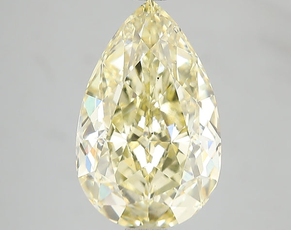5.1ct Fancy Intense Yellow Pear Lab Diamond, VS2, IGI Certified