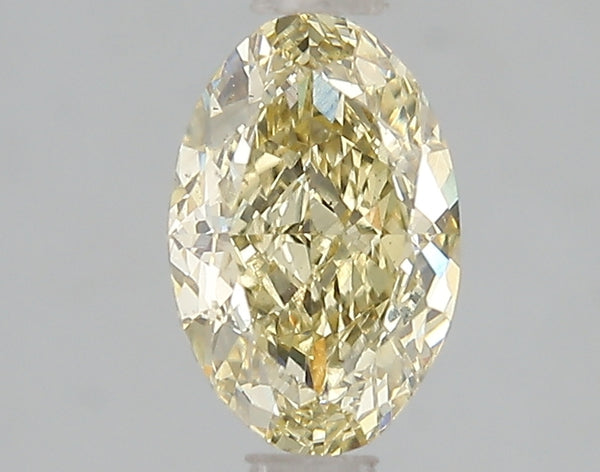 1.54ct Fancy Intense Yellow Oval Lab Diamond, VS2, IGI Certified