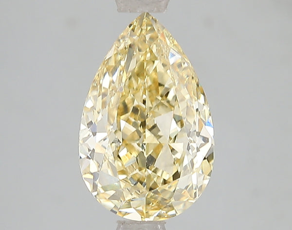 2.55ct Fancy Intense Yellow Pear Lab Diamond, VS1, IGI Certified