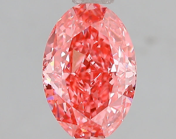 1.53ct Fancy Vivid Pink Oval Lab Diamond, VS2, IGI Certified