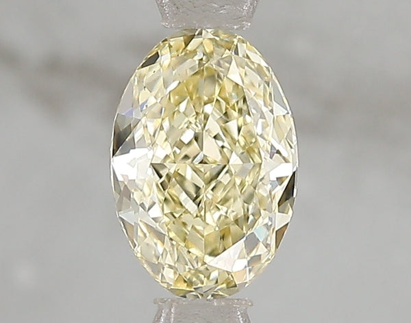 1.01ct Fancy Intense Yellow Oval Lab Diamond, VS1, IGI Certified