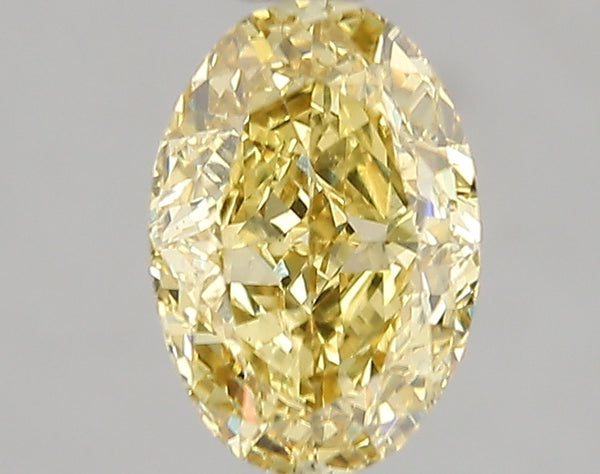 2.02ct Fancy Vivid Yellow Oval Lab Diamond, VS2, IGI Certified