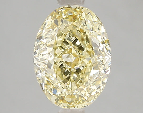 3.01ct Fancy Intense Yellow Oval Lab Diamond, VS2, IGI Certified