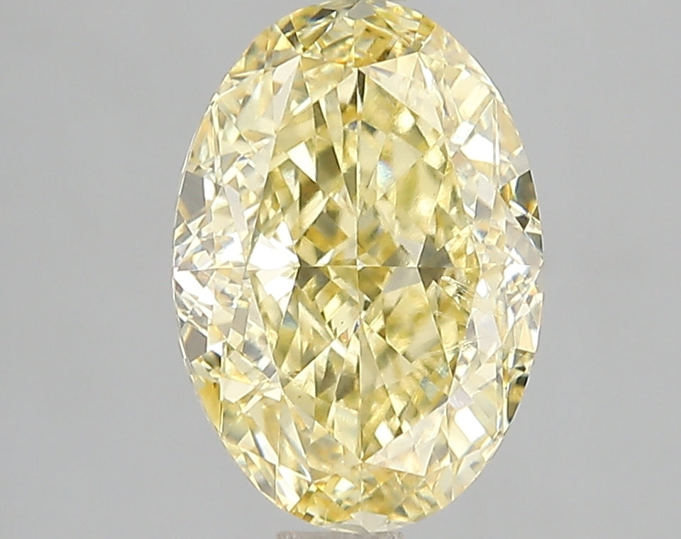 3.03ct Lab Diamond KT38-39 — FANCY VIVID YELLOW/VS1 | IGI Certified