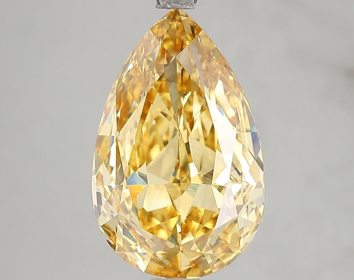 5.03ct Lab Diamond KT38-40 — FANCY VIVID YELLOW/SI1 | IGI Certified