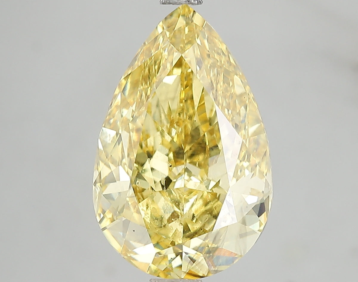 5.0ct Lab Diamond KT38-47 — FANCY VIVID YELLOW/SI1 | IGI Certified