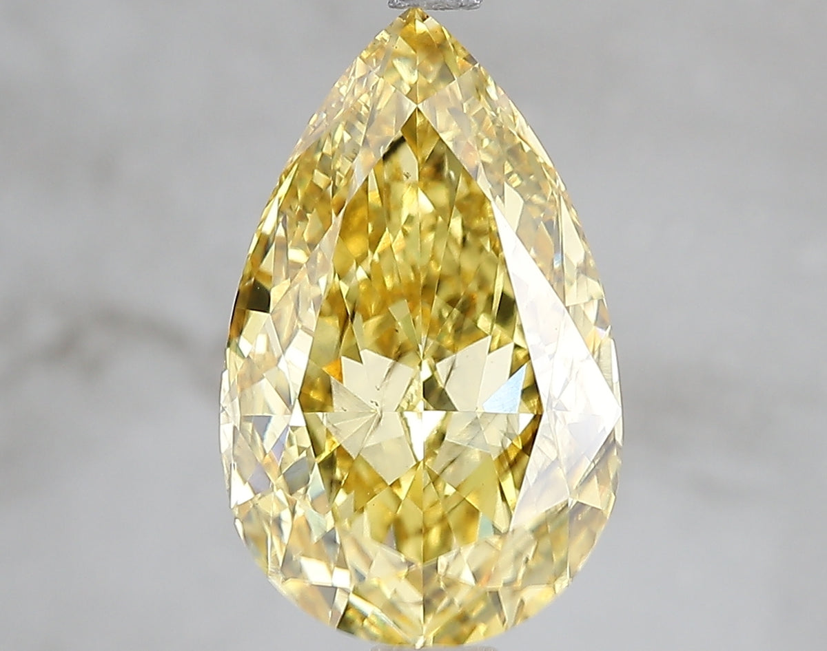 5.02ct Lab Diamond KT38-592 — FANCY VIVID YELLOW/SI1 | IGI Certified