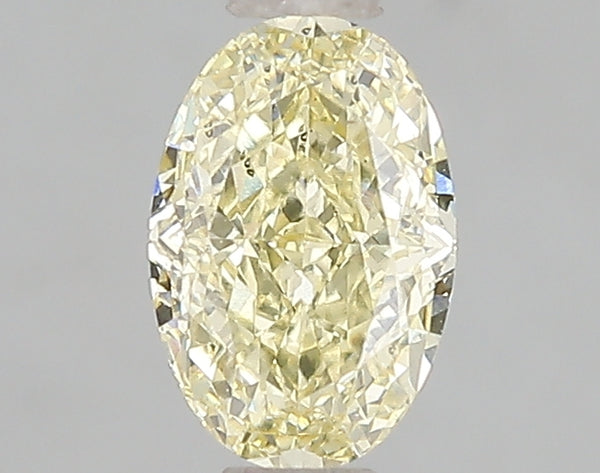 1.1ct Fancy Intense Yellow Oval Lab Diamond, VS2, IGI Certified