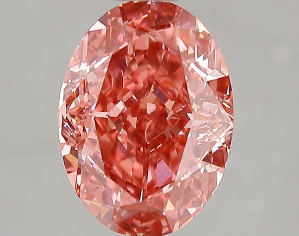 2.03ct Fancy Vivid Pink Oval Lab Diamond, VS2, IGI Certified