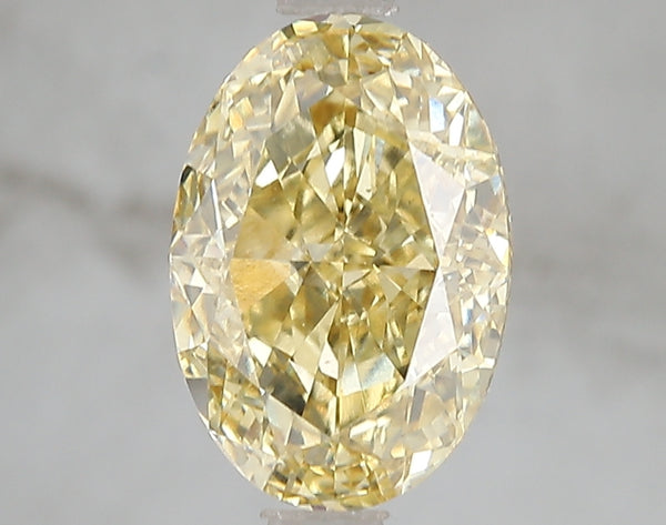 3.01ct Fancy Intense Yellow Oval Lab Diamond, VS2, IGI Certified