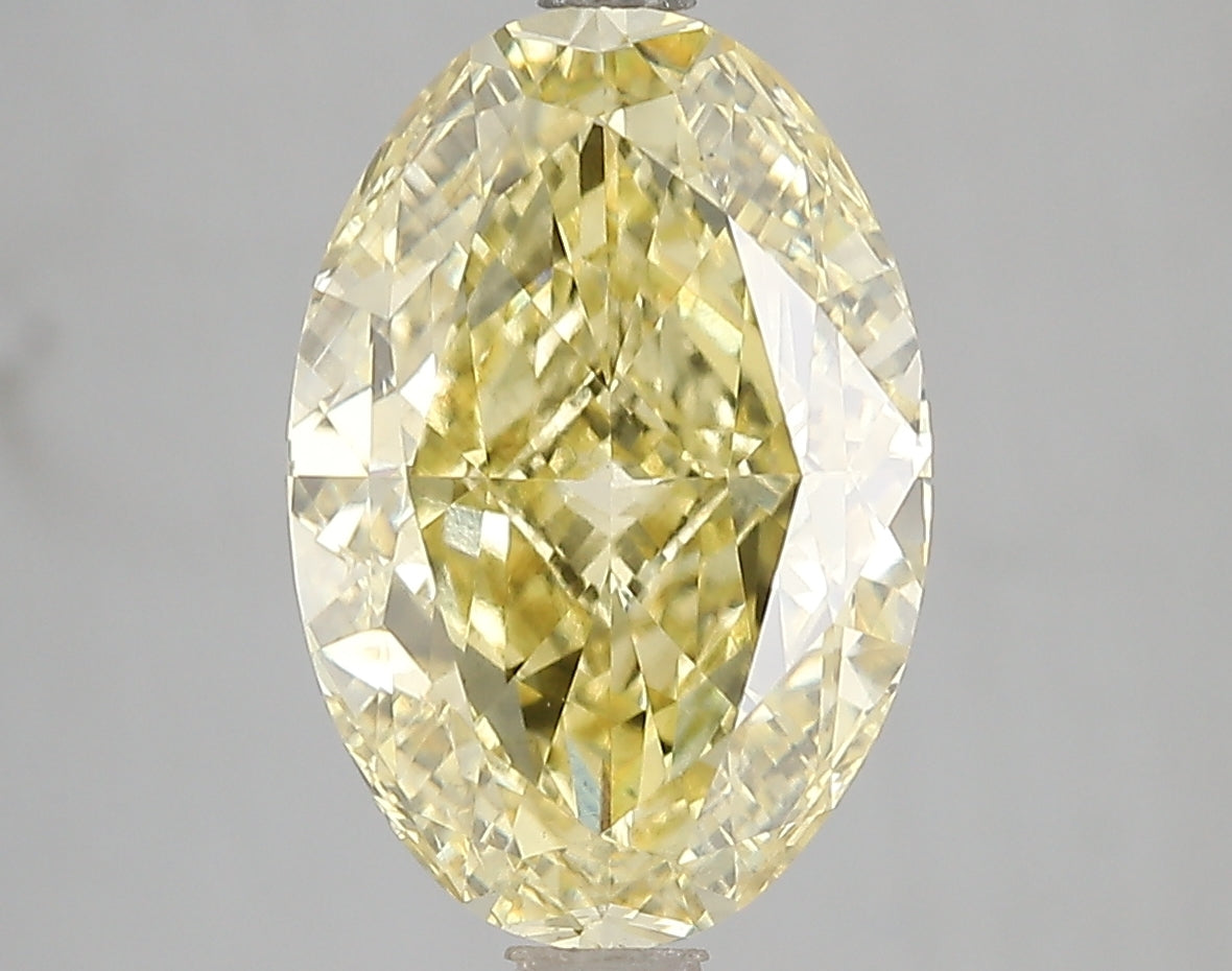 5.0ct Lab Diamond KT39-36 — FANCY VIVID YELLOW/VS2 | IGI Certified