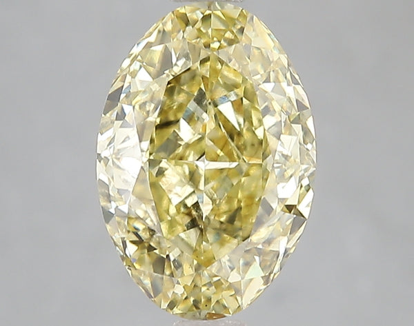 3.1ct Fancy Intense Yellow Oval Lab Diamond, SI1, IGI Certified