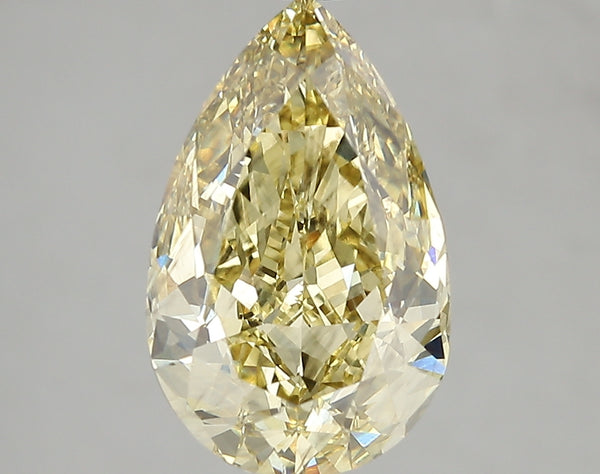 4.03ct Fancy Intense Yellow Pear Lab Diamond, SI1, IGI Certified