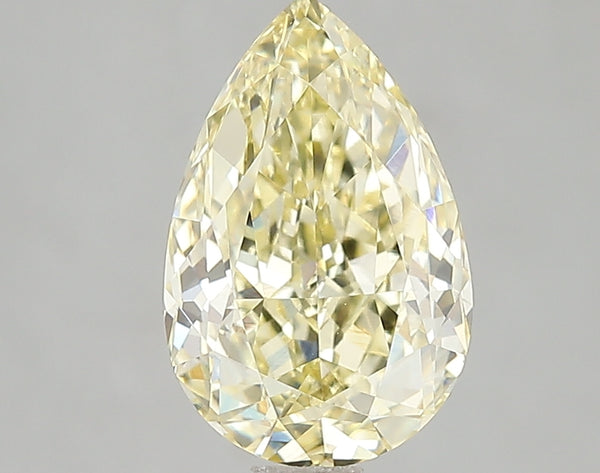 2.61ct Fancy Intense Yellow Pear Lab Diamond, VVS2, IGI Certified