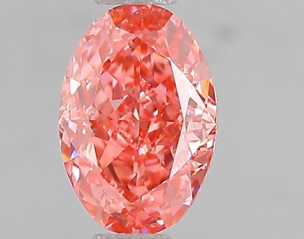 1.09ct Fancy Vivid Pink Oval Lab Diamond, VS2, IGI Certified