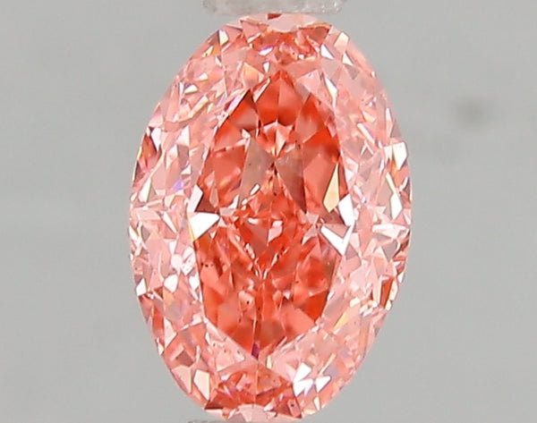 1.03ct Fancy Vivid Pink Oval Lab Diamond, SI1, IGI Certified